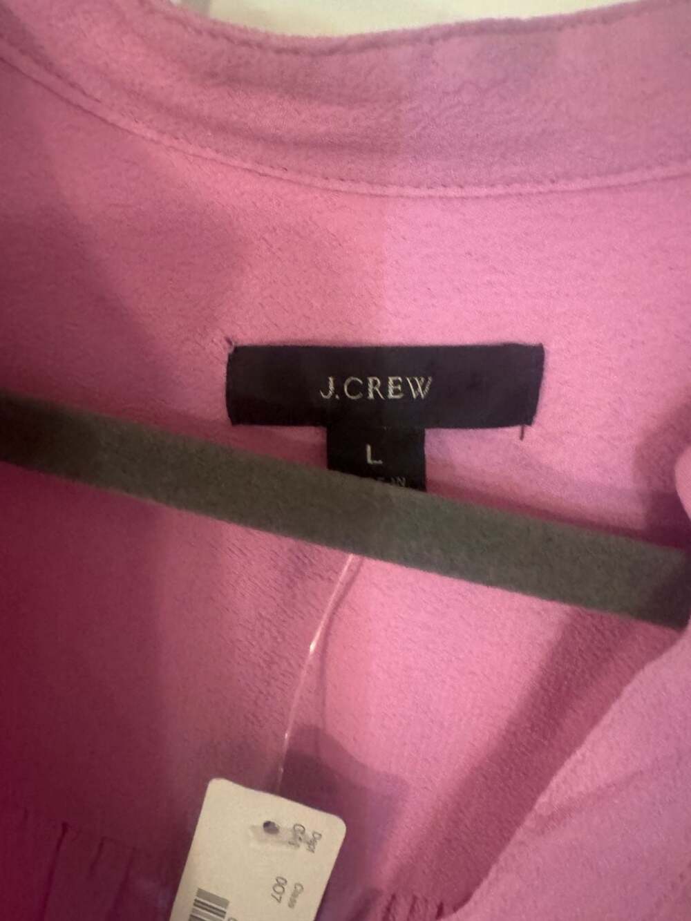 J.Crew Drapey-Band V-Neck Popover Blouse in Petunia Pink - Picture 5 of 5